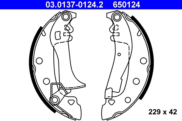 Brake Shoe Set (03.0137-0124.2)