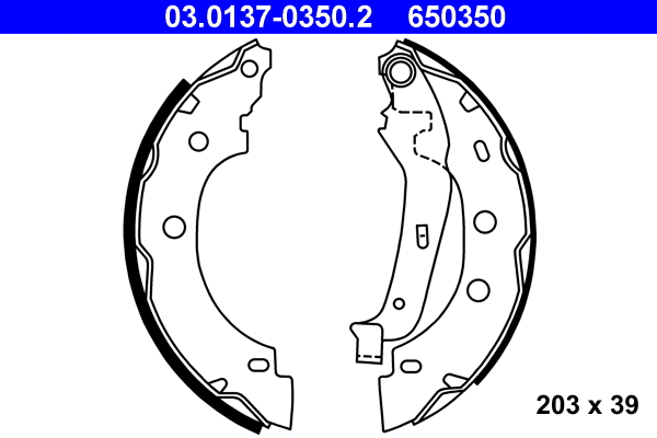 Brake Shoe Set (03.0137-0350.2)