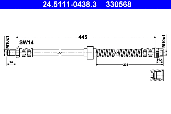 Brake Hose (24.5111-0438.3)