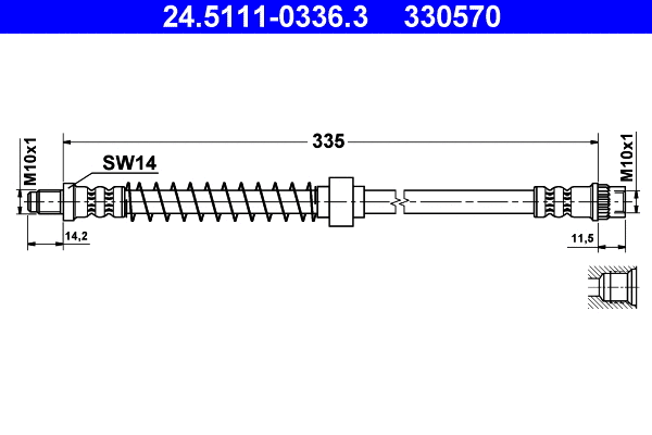Brake Hose (24.5111-0336.3)