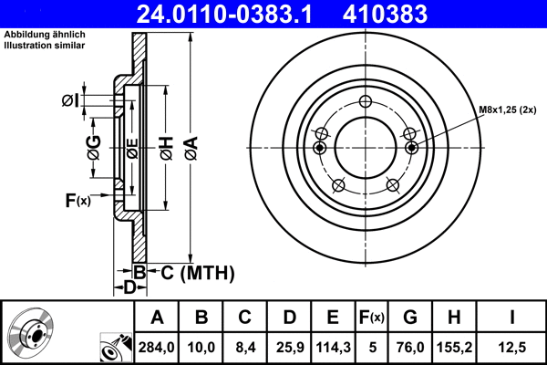 Brake Disc (24.0110-0383.1)