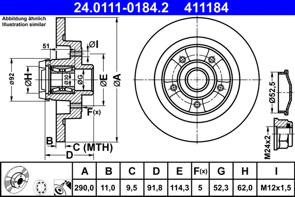 Brake Disc (24.0111-0184.2)