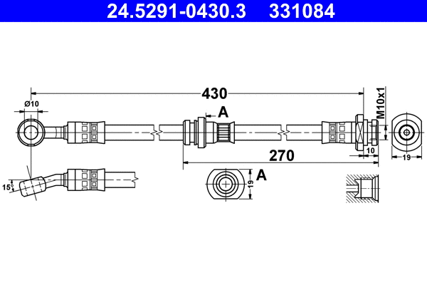 Brake Hose (24.5291-0430.3)