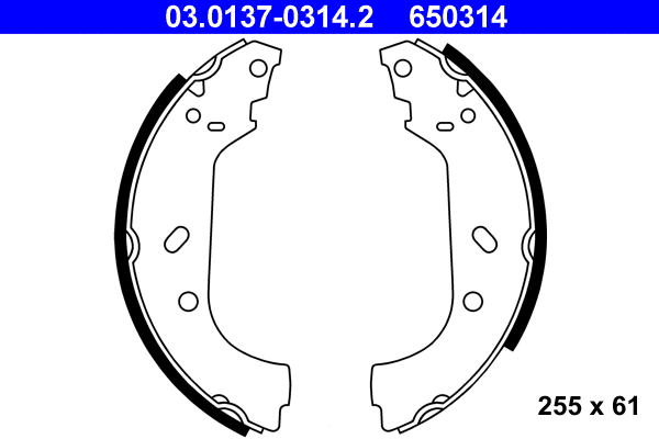 Brake Shoe Set (03.0137-0314.2)