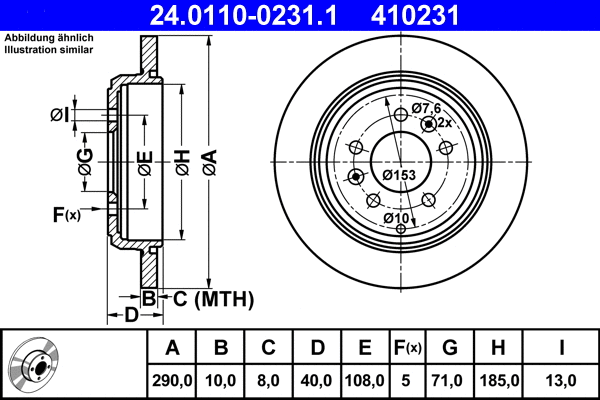 Brake Disc (24.0110-0231.1)
