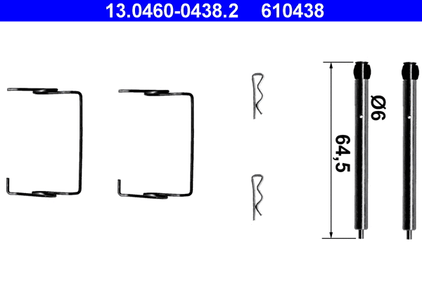 Accessory Kit, disc brake pad (13.0460-0438.2)