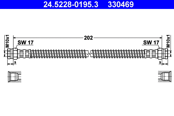 Brake Hose (24.5228-0195.3)