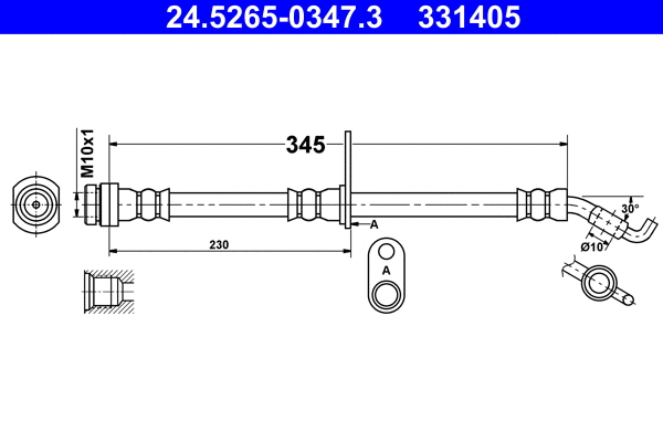Brake Hose (24.5265-0347.3)