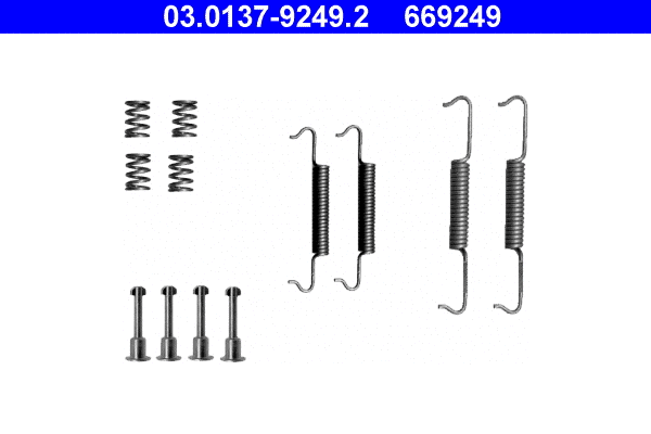 Accessory Kit, parking brake shoes (03.0137-9249.2)
