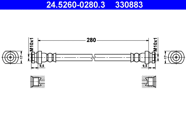 Brake Hose (24.5260-0280.3)