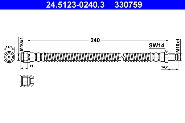 Brake Hose (24.5123-0240.3)