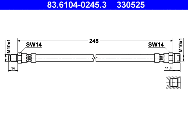 Brake Hose (83.6104-0245.3)