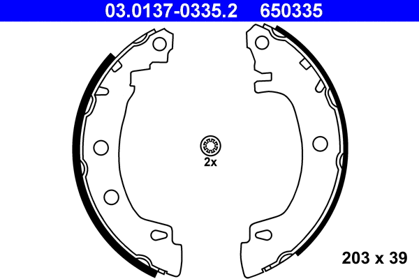 Brake Shoe Set (03.0137-0335.2)
