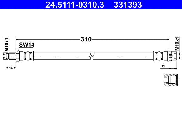 Brake Hose (24.5111-0310.3)