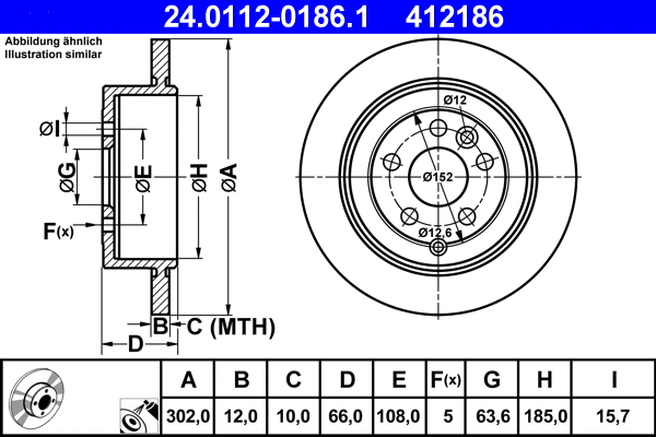 Brake Disc (24.0112-0186.1)