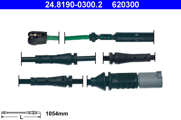 Warning Contact, brake pad wear (24.8190-0300.2)