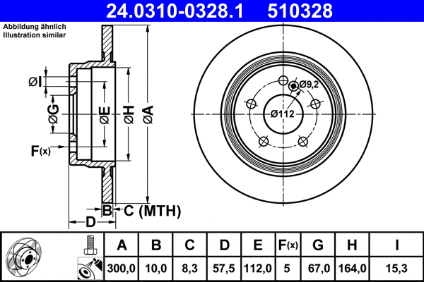 Brake Disc (24.0310-0328.1)