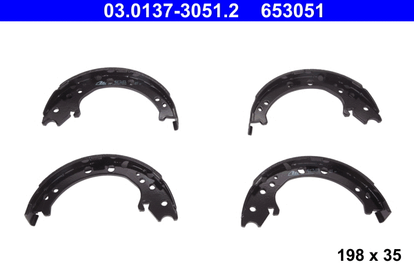 Brake Shoe Set, parking brake