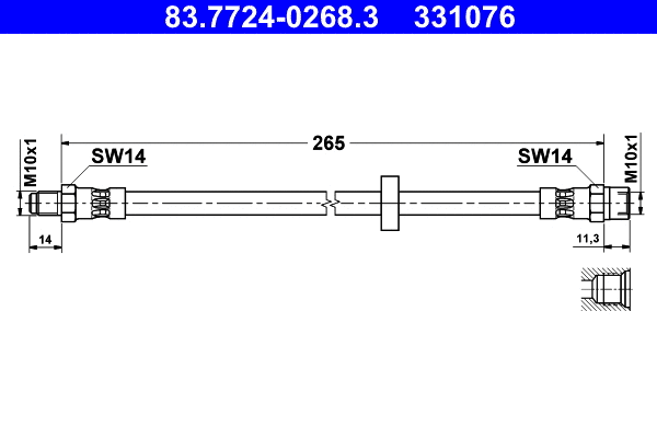 Brake Hose (83.7724-0268.3)
