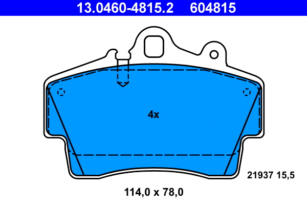 Brake Pad Set, disc brake (13.0460-4815.2)