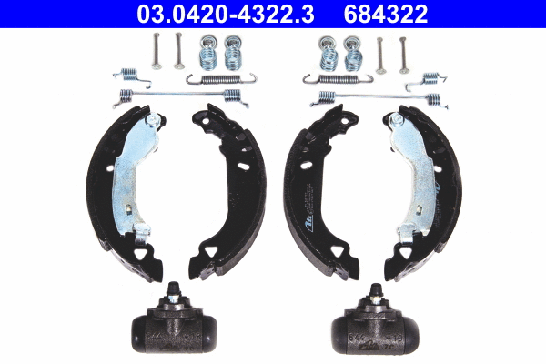 Brake Shoe Set (03.0420-4322.3)