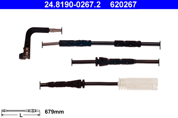 Warning Contact, brake pad wear (24.8190-0267.2)