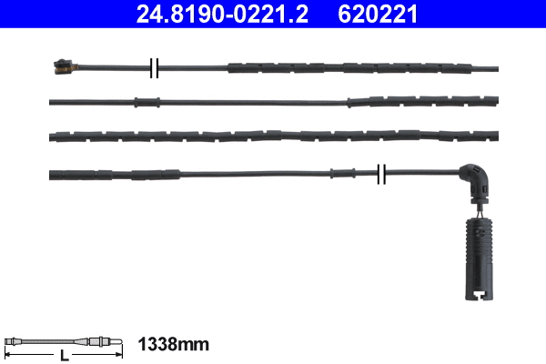 Warning Contact, brake pad wear (24.8190-0221.2)