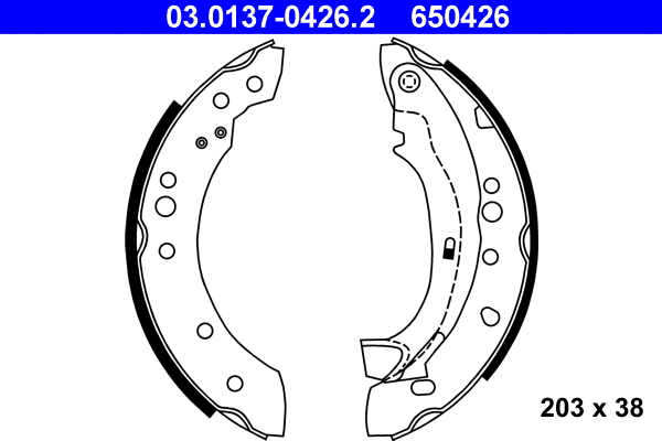 Brake Shoe Set (03.0137-0426.2)