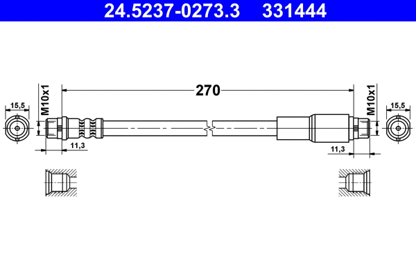 Brake Hose (24.5237-0273.3)