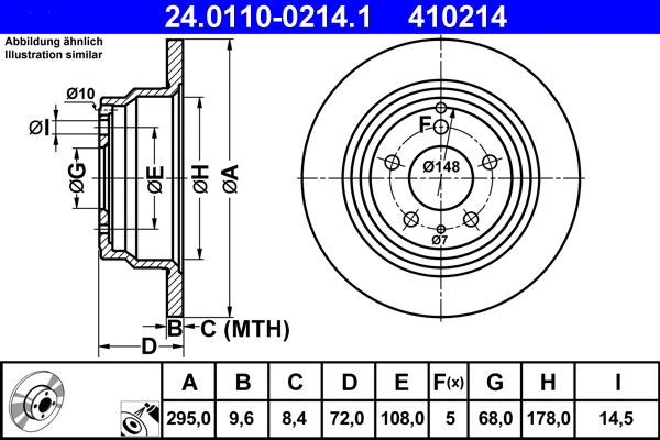 Brake Disc (24.0110-0214.1)