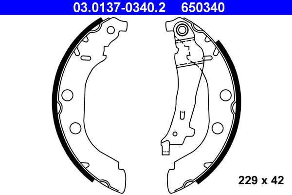 Brake Shoe Set (03.0137-0340.2)