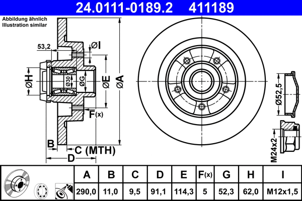 Brake Disc (24.0111-0189.2)