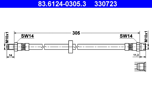 Brake Hose (83.6124-0305.3)
