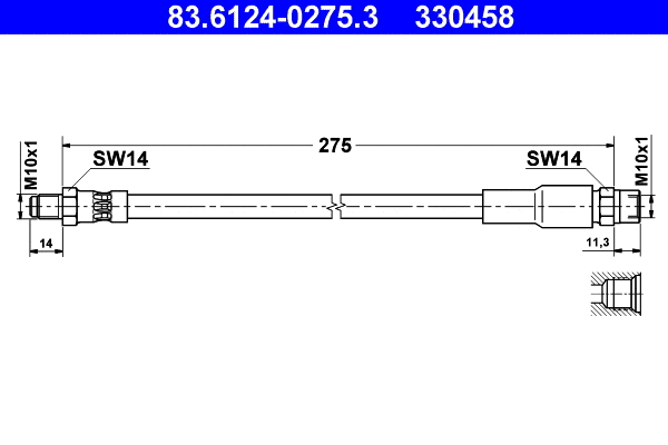 Brake Hose (83.6124-0275.3)