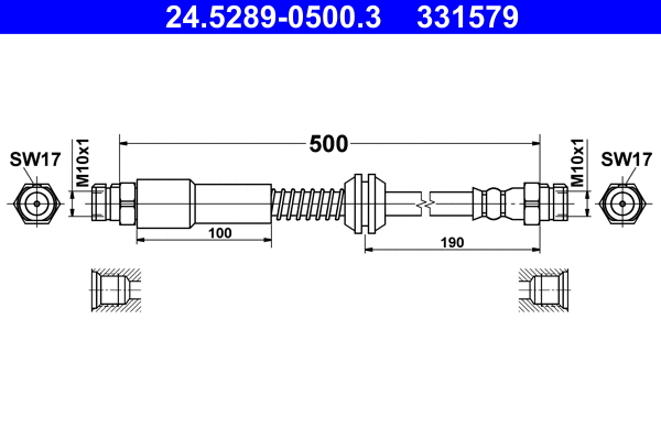 Brake Hose (24.5289-0500.3)