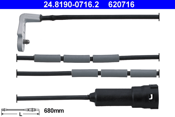 Warning Contact, brake pad wear (24.8190-0716.2)