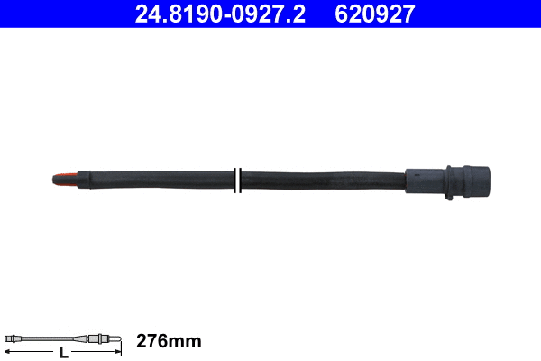 Warning Contact, brake pad wear (24.8190-0927.2)