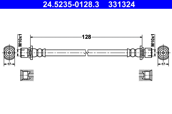 Brake Hose (24.5235-0128.3)