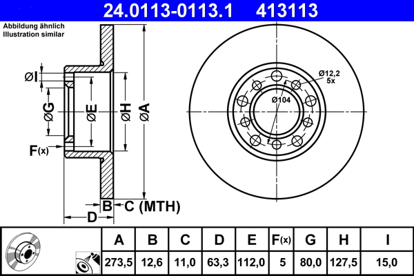 Brake Disc (24.0113-0113.1)