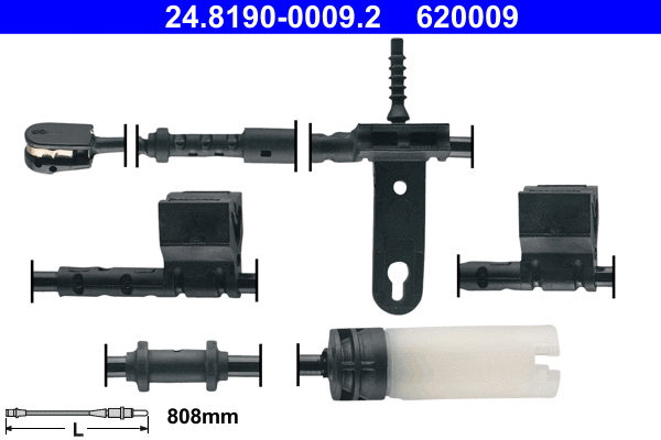 Warning Contact, brake pad wear (24.8190-0009.2)