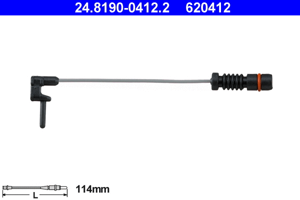 Warning Contact, brake pad wear (24.8190-0412.2)