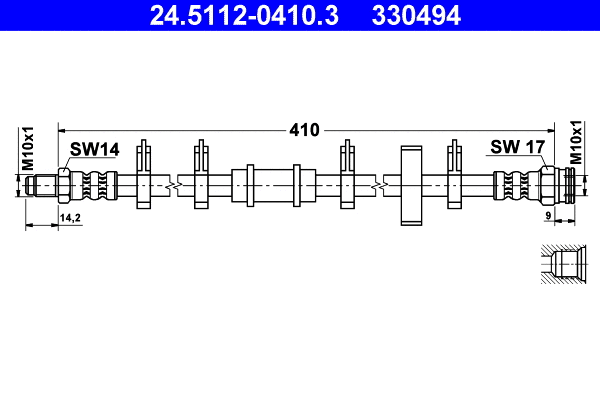 Brake Hose (24.5112-0410.3)