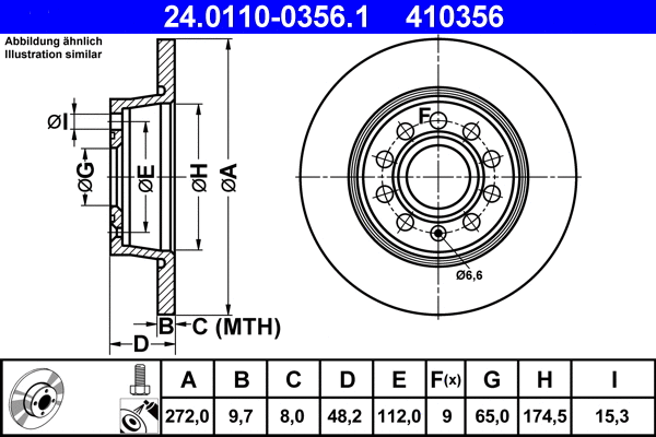 Brake Disc (24.0110-0356.1)