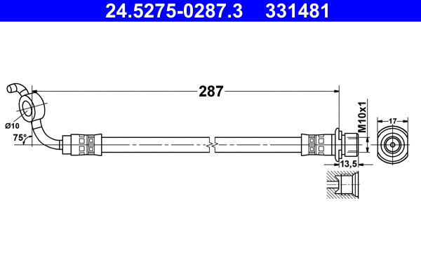 Brake Hose (24.5275-0287.3)