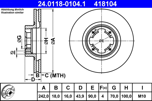 Brake Disc (24.0118-0104.1)