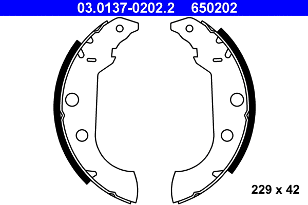 Brake Shoe Set (03.0137-0202.2)