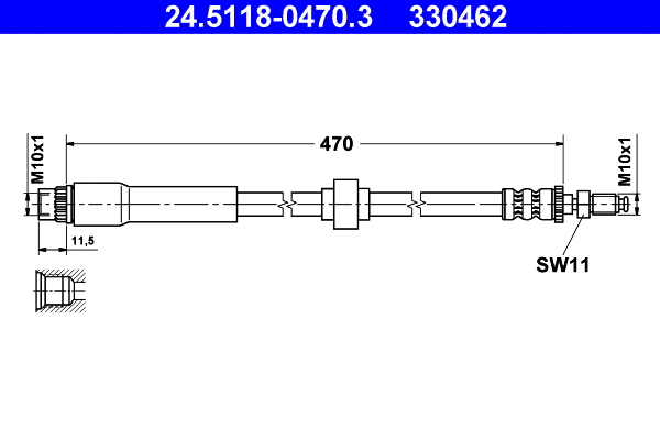 Brake Hose (24.5118-0470.3)