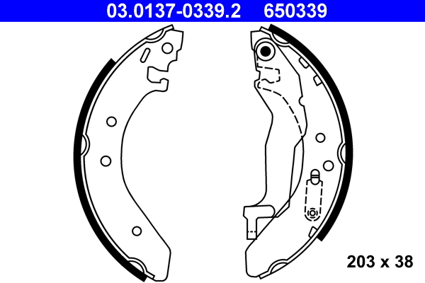 Brake Shoe Set (03.0137-0339.2)