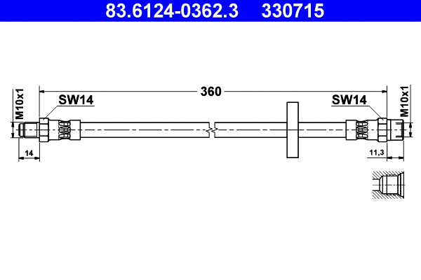 Brake Hose (83.6124-0362.3)