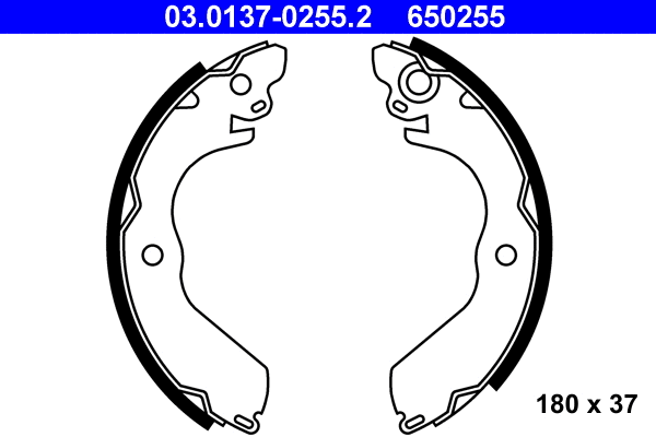 Brake Shoe Set (03.0137-0255.2)